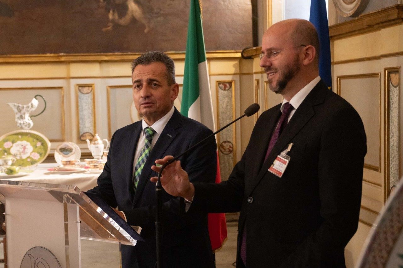 Herend porcelain exhibition in the Chamber of Deputies of the Italian Parliament